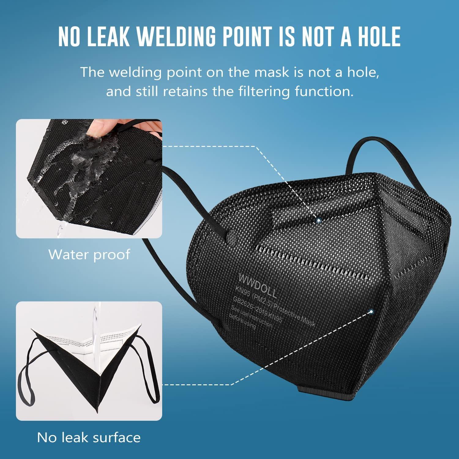 Mascarilla KN95 WWDOLL Paquete de 25 Unidades Transpirables