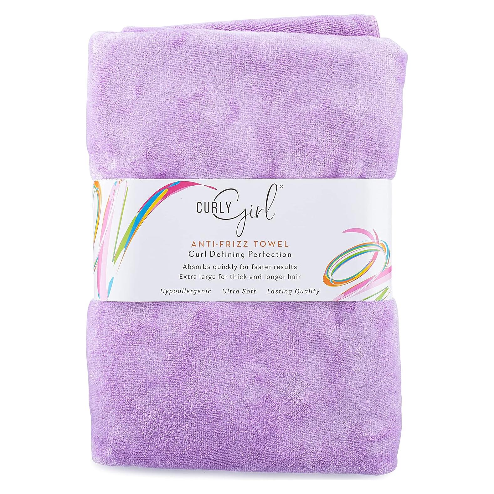 Toalla de Microfibra Curly Girl Lavanda Anti-Frizz 55.88x99.06cm