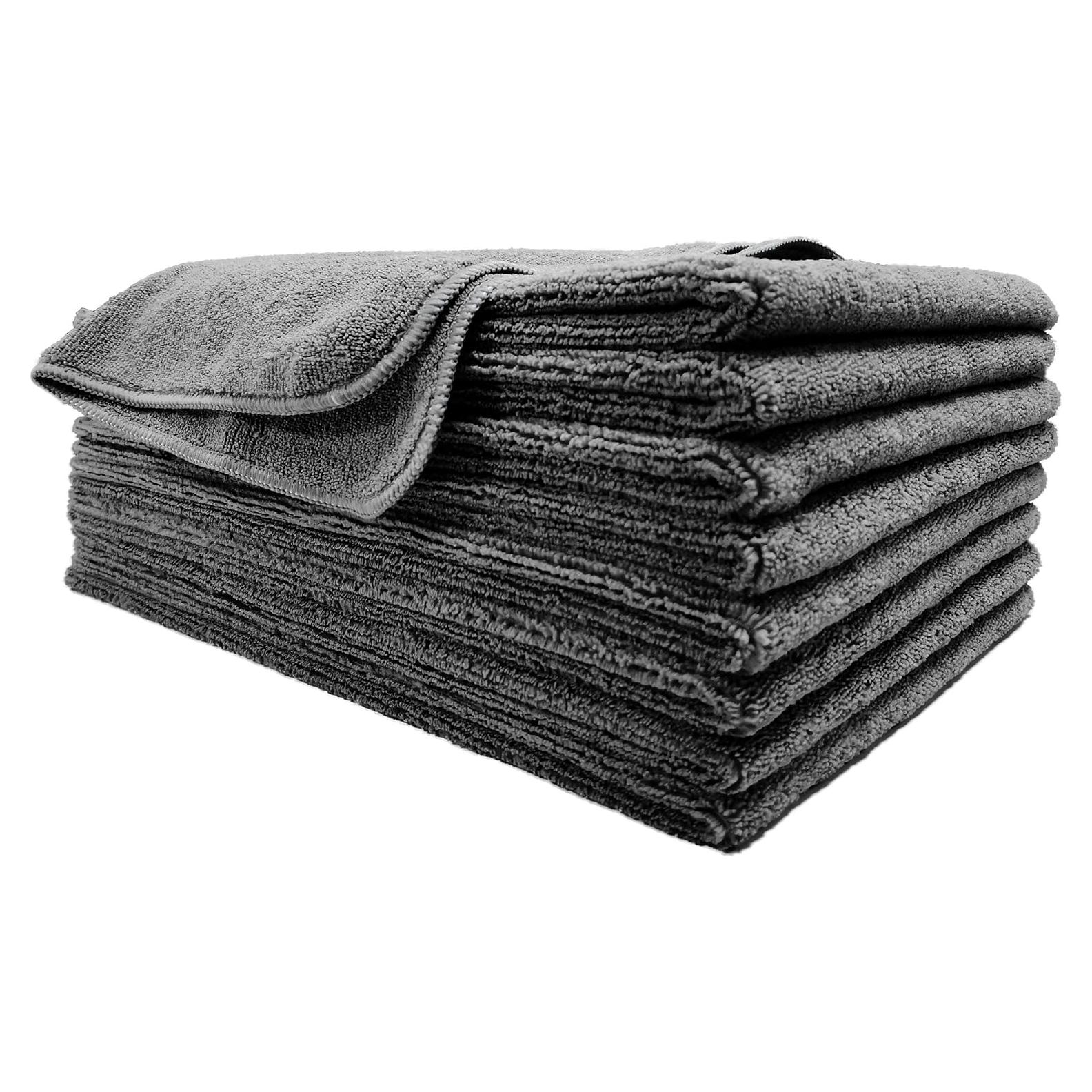 Toallas de Secado Rápido Microfibra POLYTE 8 Unidades 40x74cm Gris