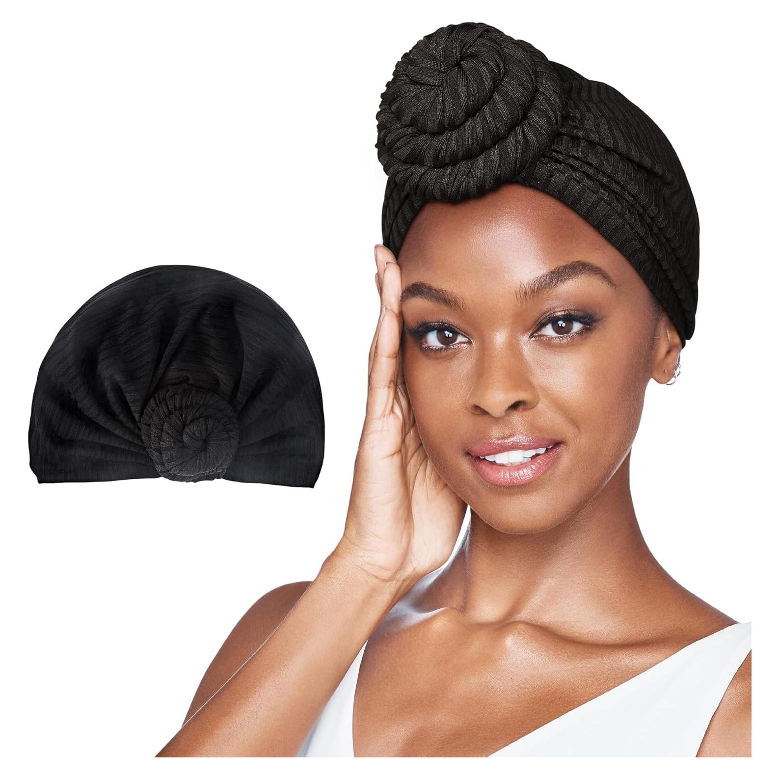 Turbante Red by Kiss para Mujeres, Satén Premium, Nudo Pre-Atado