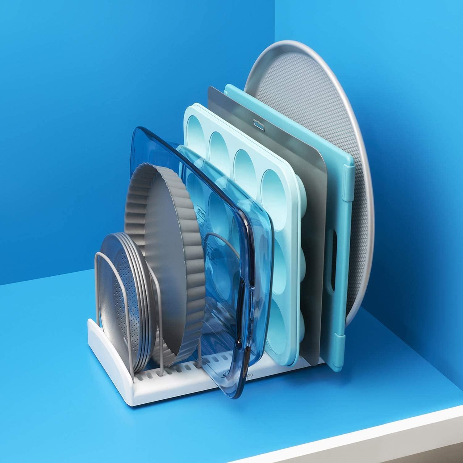 Estante Ajustable YouCopia para Utensilios de Hornear Blanco