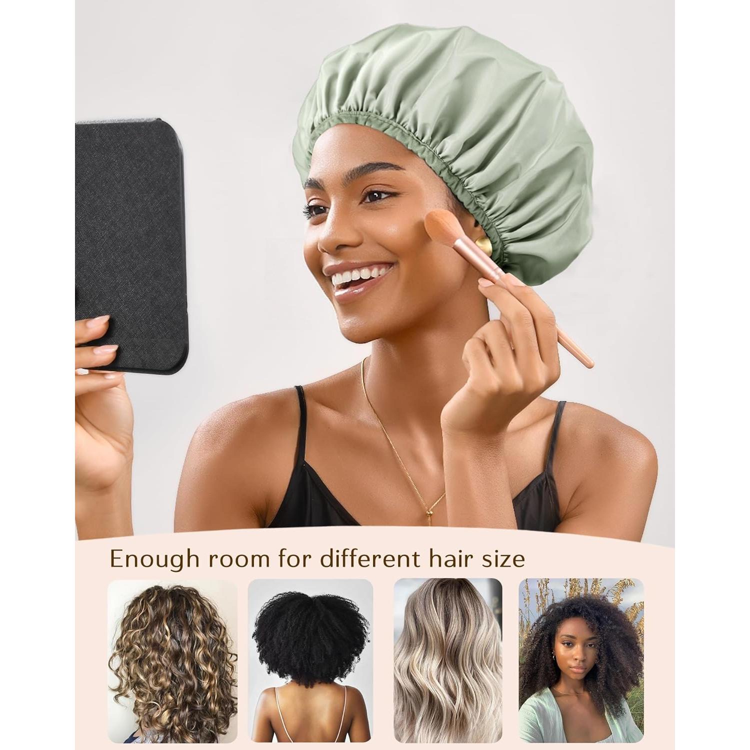 Gorro de Ducha Impermeable Yanibest Reutilizable Verde