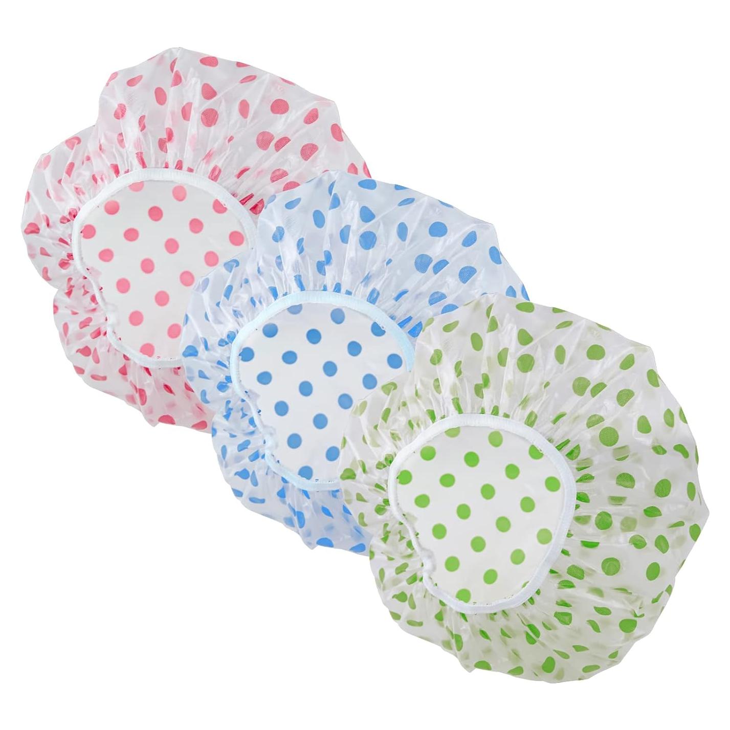 3 Gorras de Ducha Impermeables Zuihug - Desechables y Reutilizables