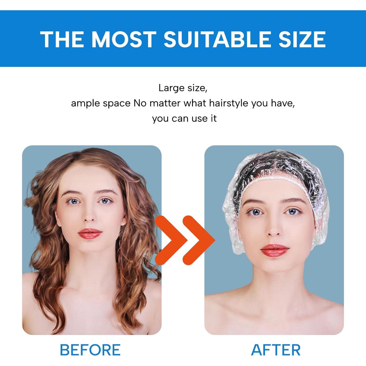 Gorras de Ducha Desechables Transparentes 110 Unidades - Years Calm