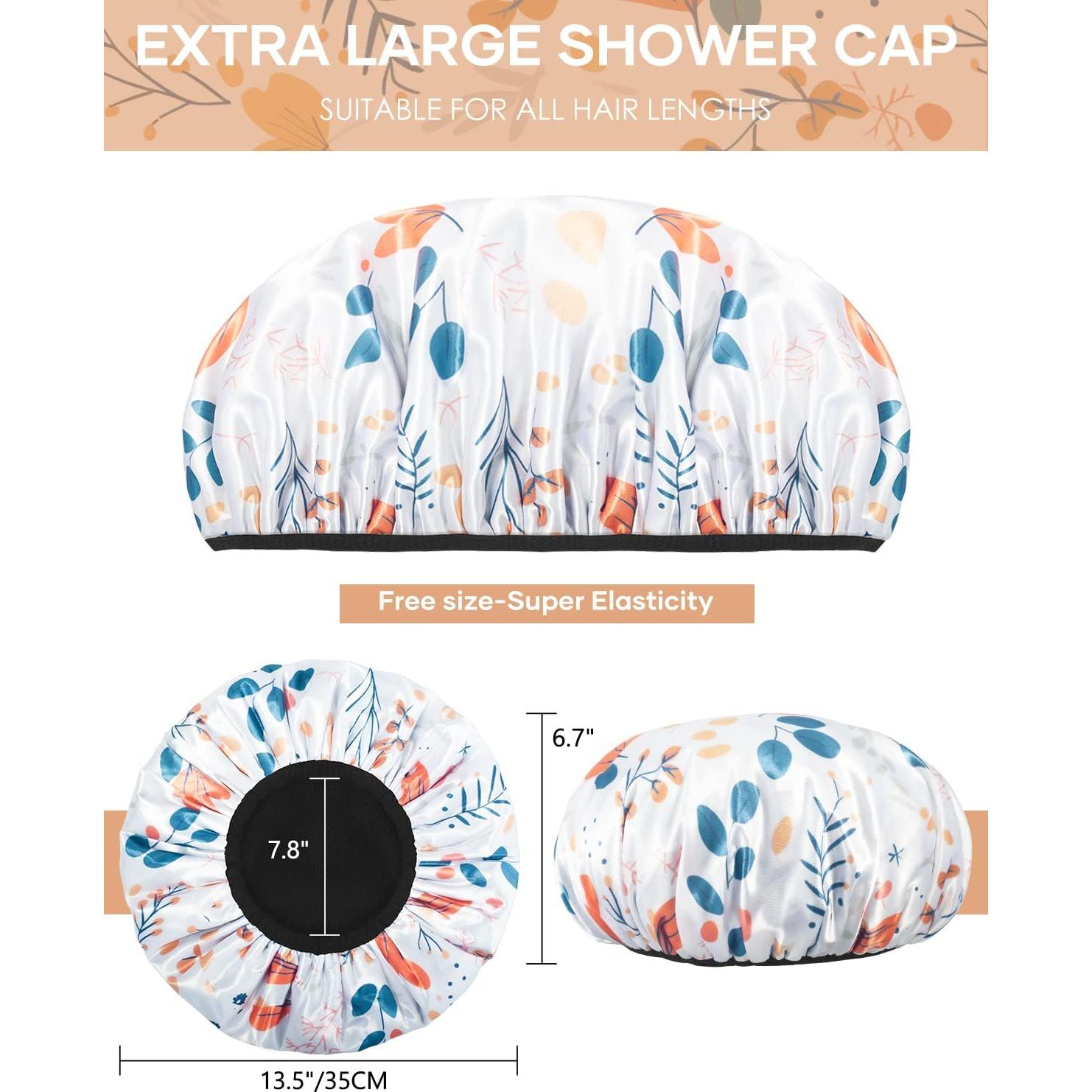 Gorra de Ducha Aquior XL Impermeable de Toalla para Mujeres