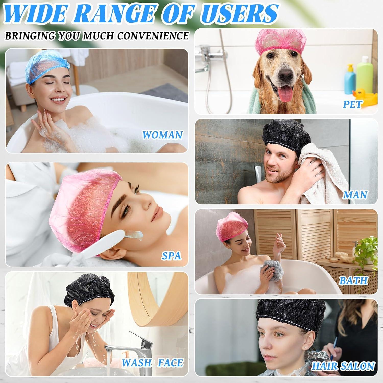 Gorras de Ducha Desechables Leyndo 1000 Pcs Impermeables