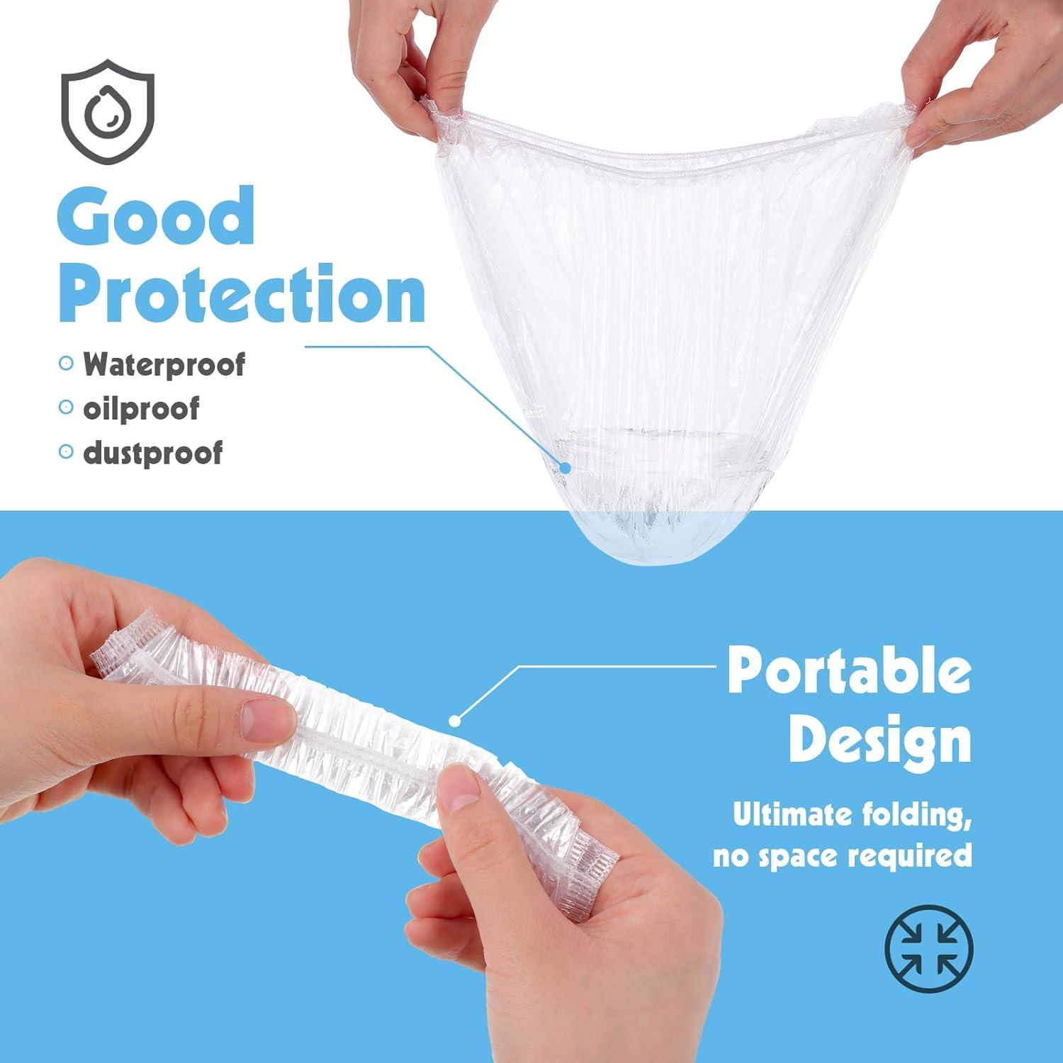 300 Gorras de Ducha Desechables Extra Grandes 52 cm - Pengxiaomei