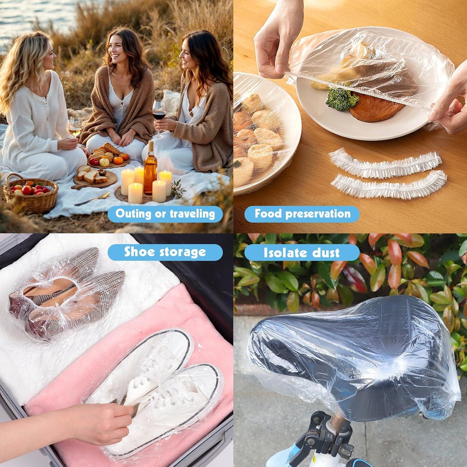 300 Gorras de Ducha Desechables Extra Grandes 52 cm - Pengxiaomei