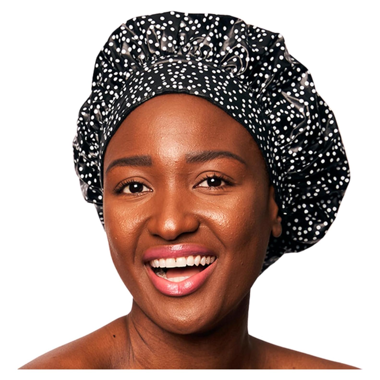 Gorro de Ducha Reutilizable TIARA 2-en-1 Impermeable 13cm