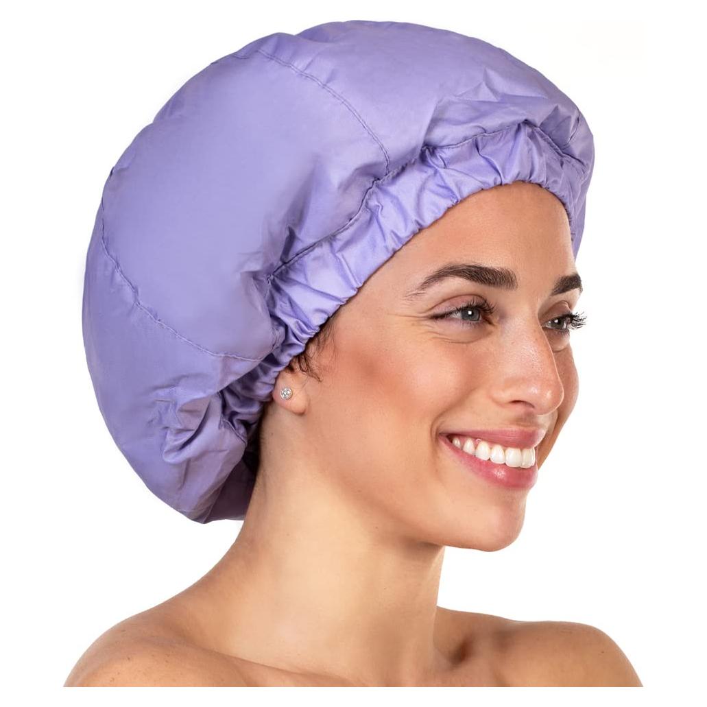 Gorro de Ducha Premium Hairsome Lila 100% Impermeable Grande