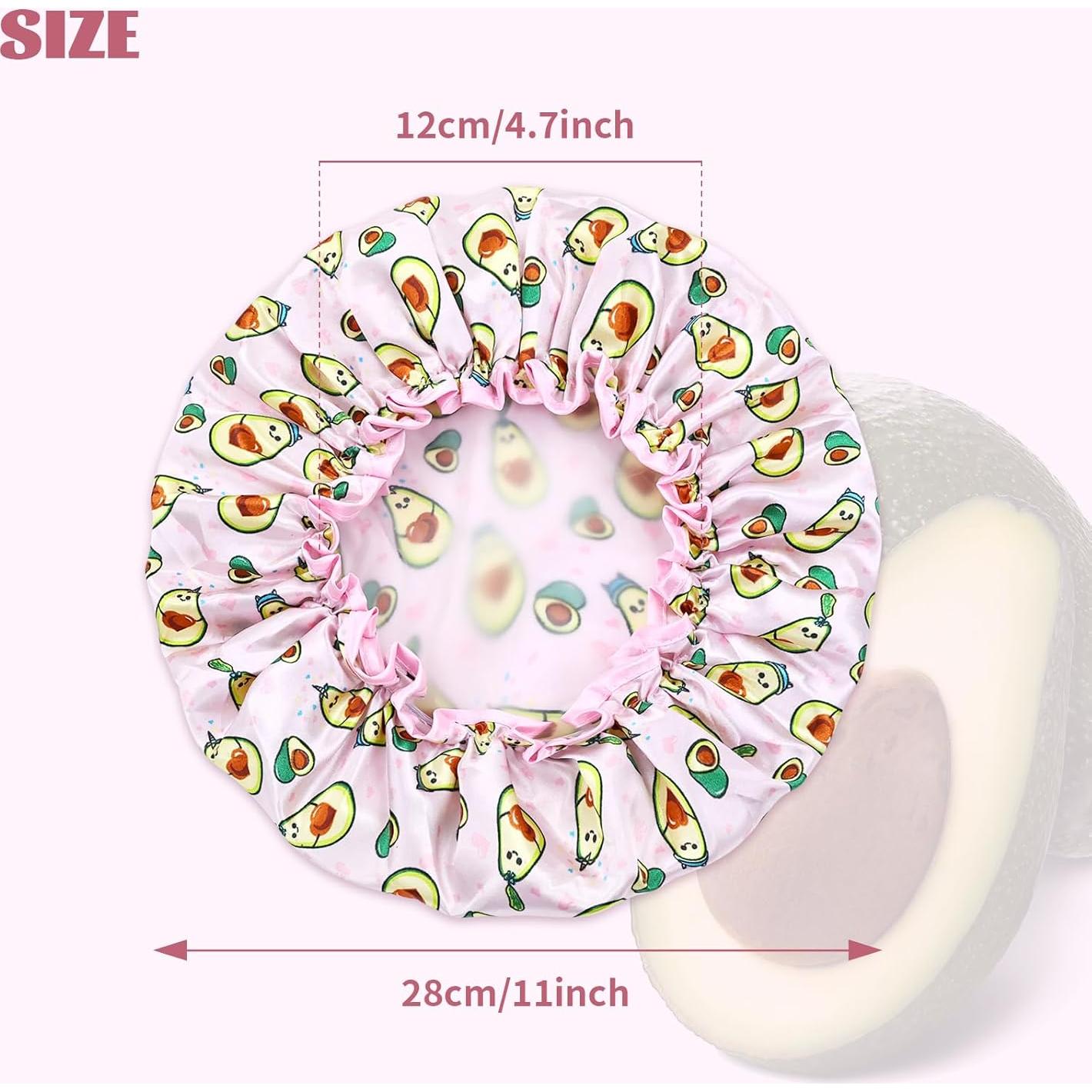 Gorros de Ducha Reutilizables Lawie 4 Pack Satén Impermeable