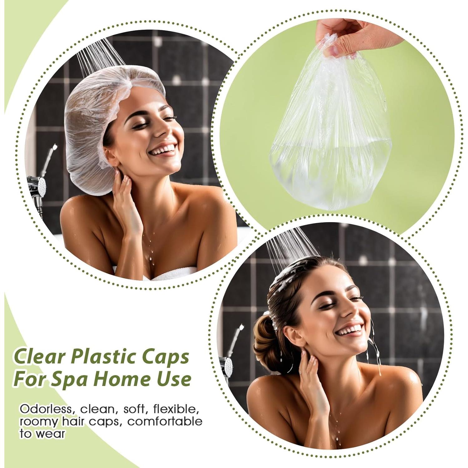 50 Gorras de Ducha Desechables Grandes Abeillo 60 cm