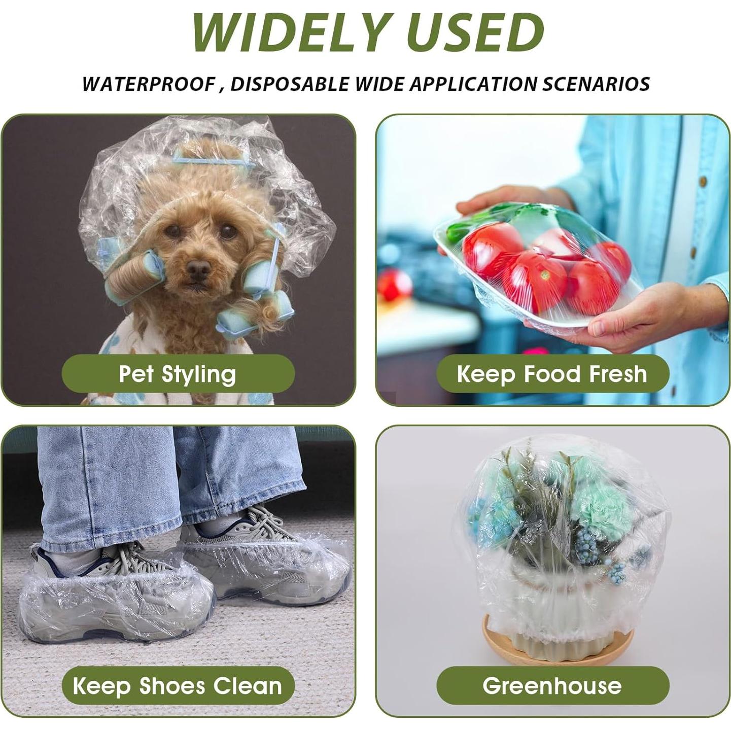 50 Gorras de Ducha Desechables Grandes Abeillo 60 cm