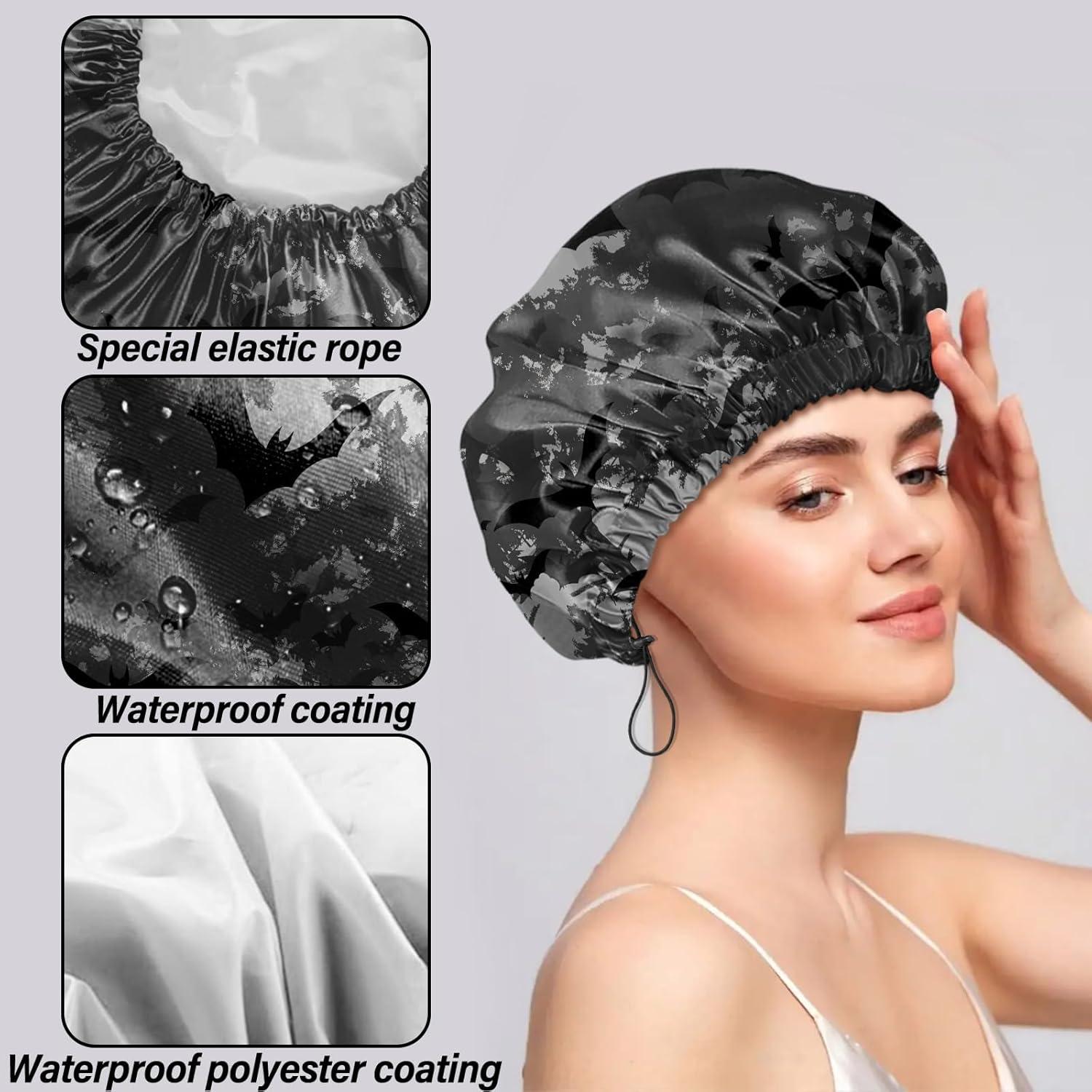 Gorro de Ducha Impermeable Reutilizable Cabreche 2 Pcs Ajustable