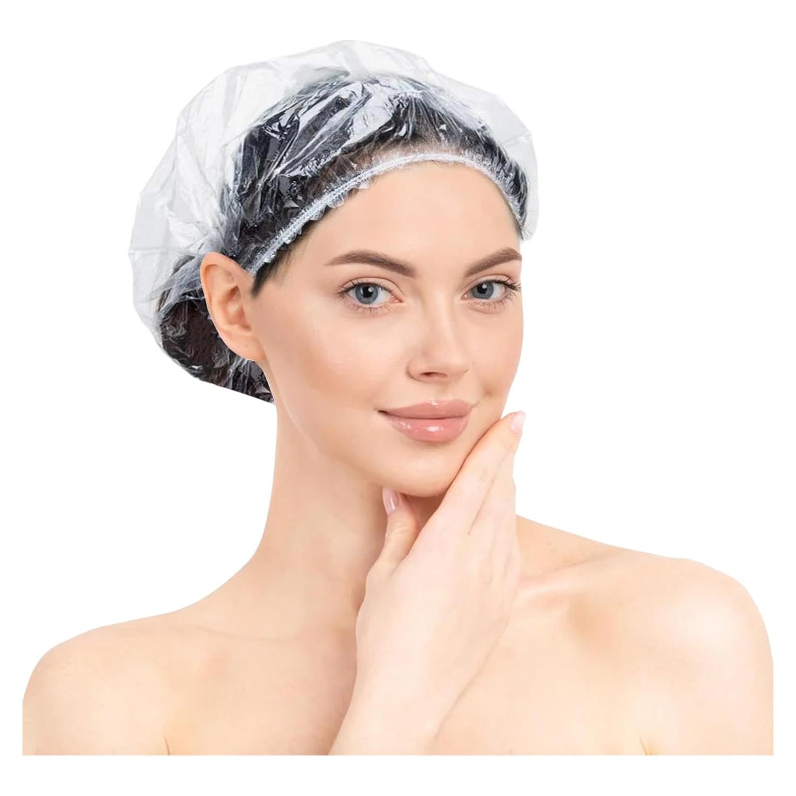 50 Gorros de Ducha Desechables Impermeables Youmylove