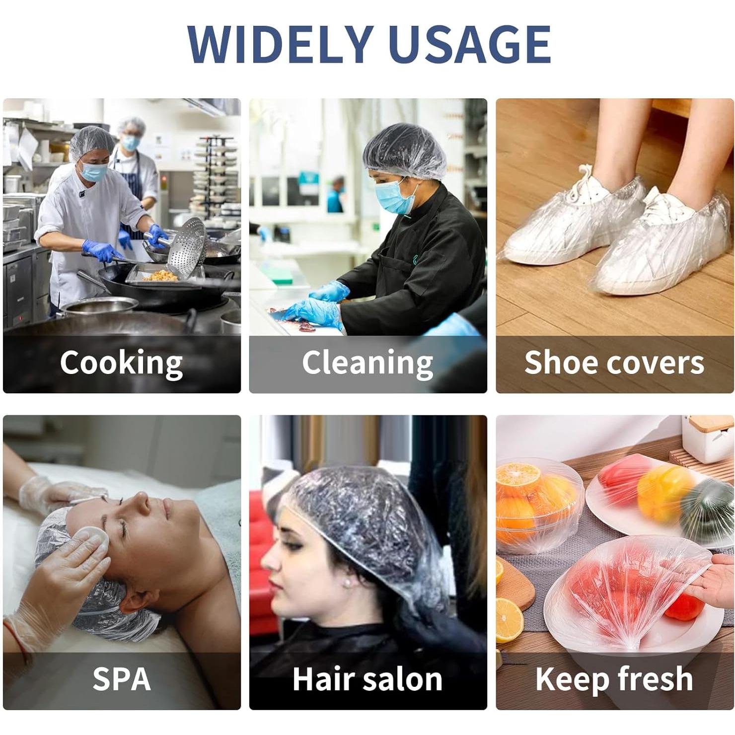 50 Gorros de Ducha Desechables Impermeables Youmylove