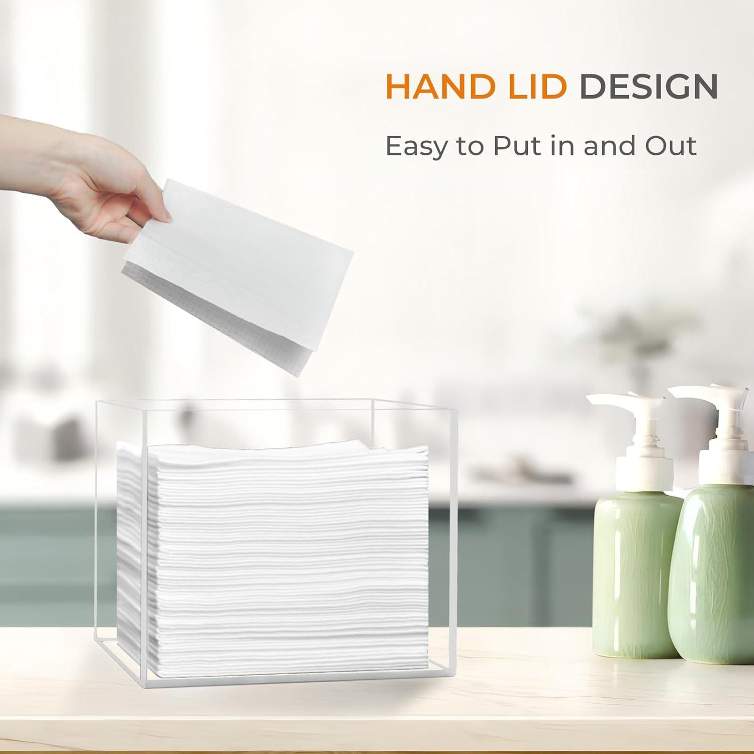 Soporte de Toallas Desechables Rolheit Acrílico 18x15 cm