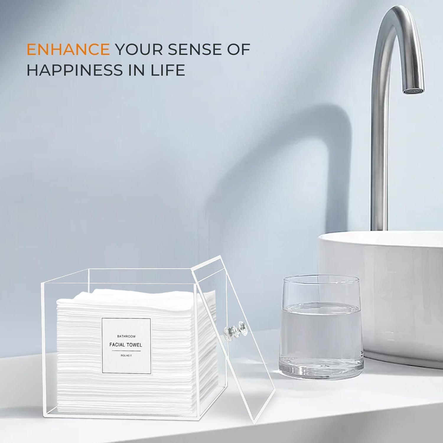 Soporte de Toallas Desechables Rolheit Acrílico 18x15 cm