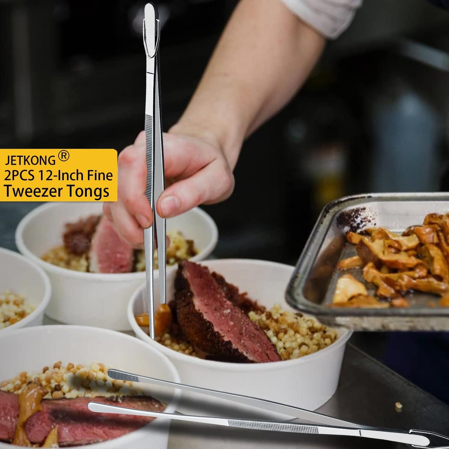 Pinzas de Cocina JETKONG 30.48 cm Acero Inoxidable Plata