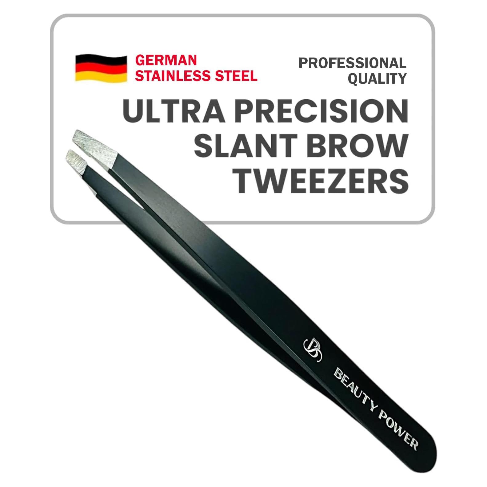 Pinzas de Precisión Beauty Power Inclinadas Acero Inoxidable