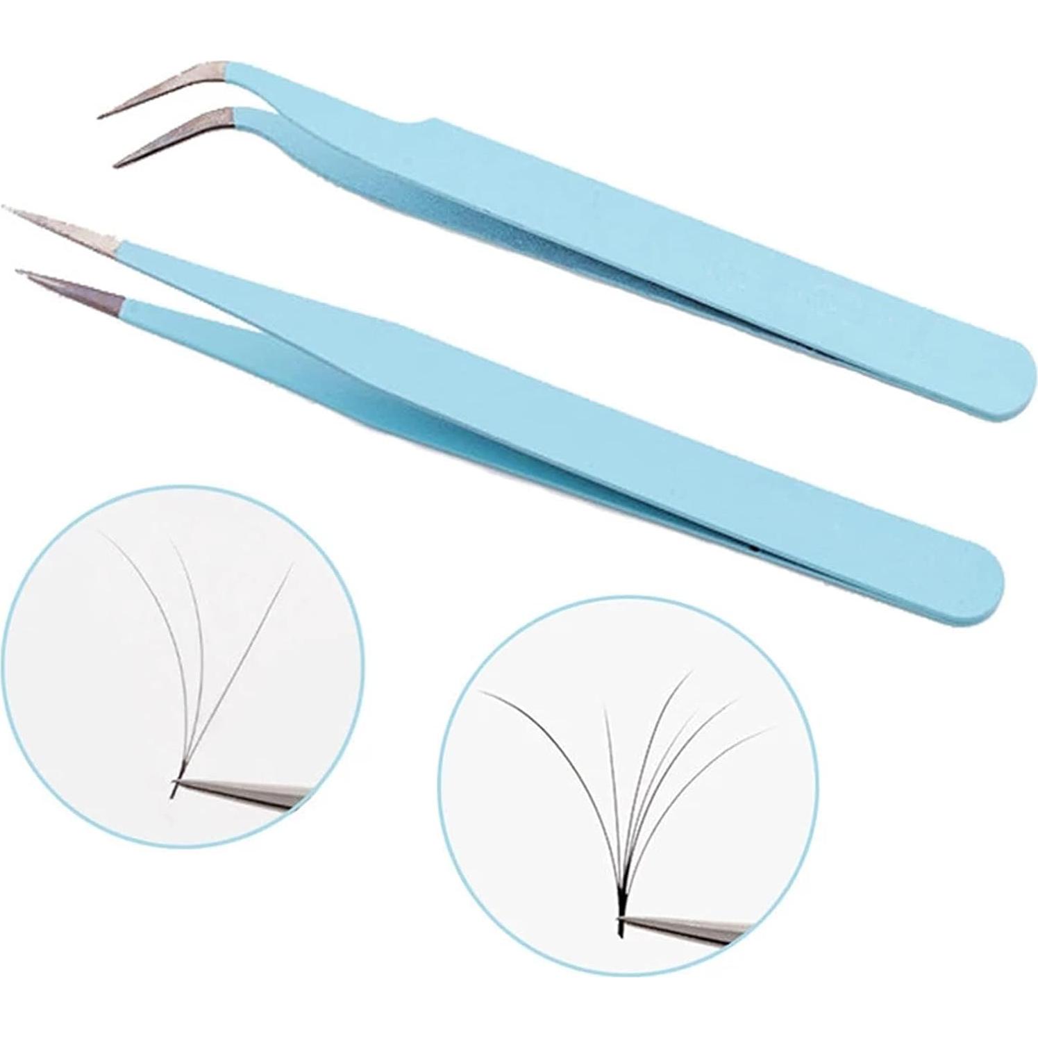 Juego de Pinzas de Precisión KLTMYFW 4PCS Acero Inoxidable