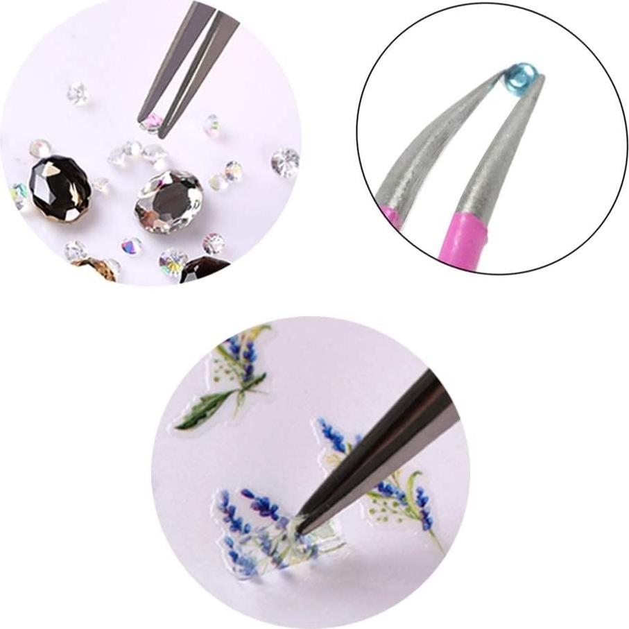 Juego de Pinzas de Precisión KLTMYFW 4PCS Acero Inoxidable