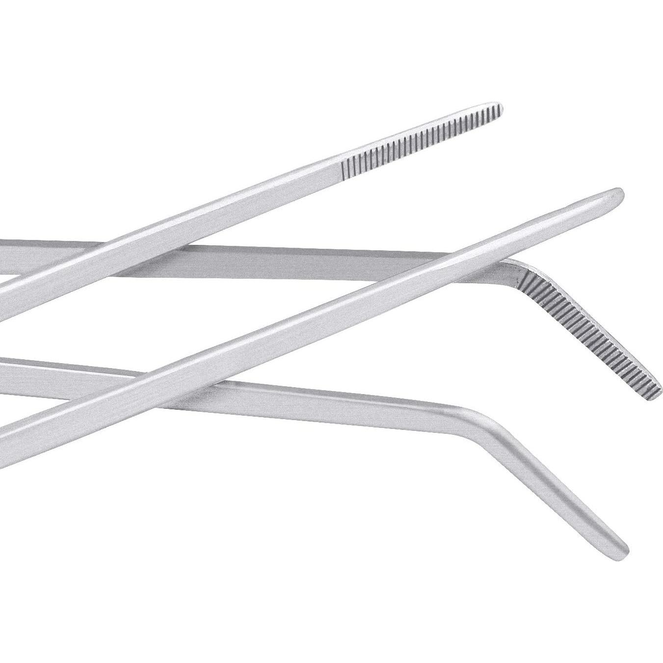 Juego de 3 Pinzas de Acero Inoxidable para Acuario y Reptiles