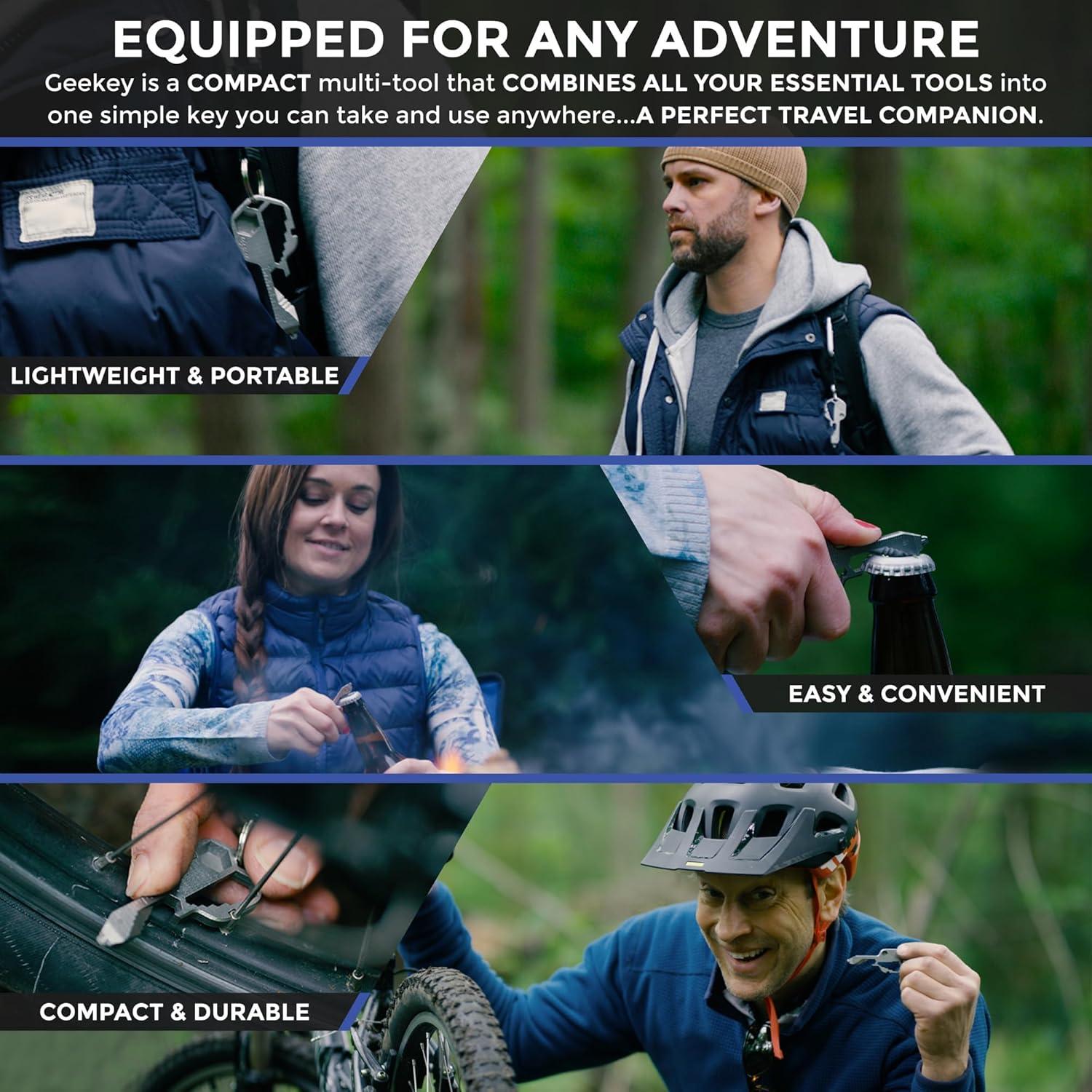 Llave Multiherramienta Geekey EDC 16 Funciones Acero Inoxidable