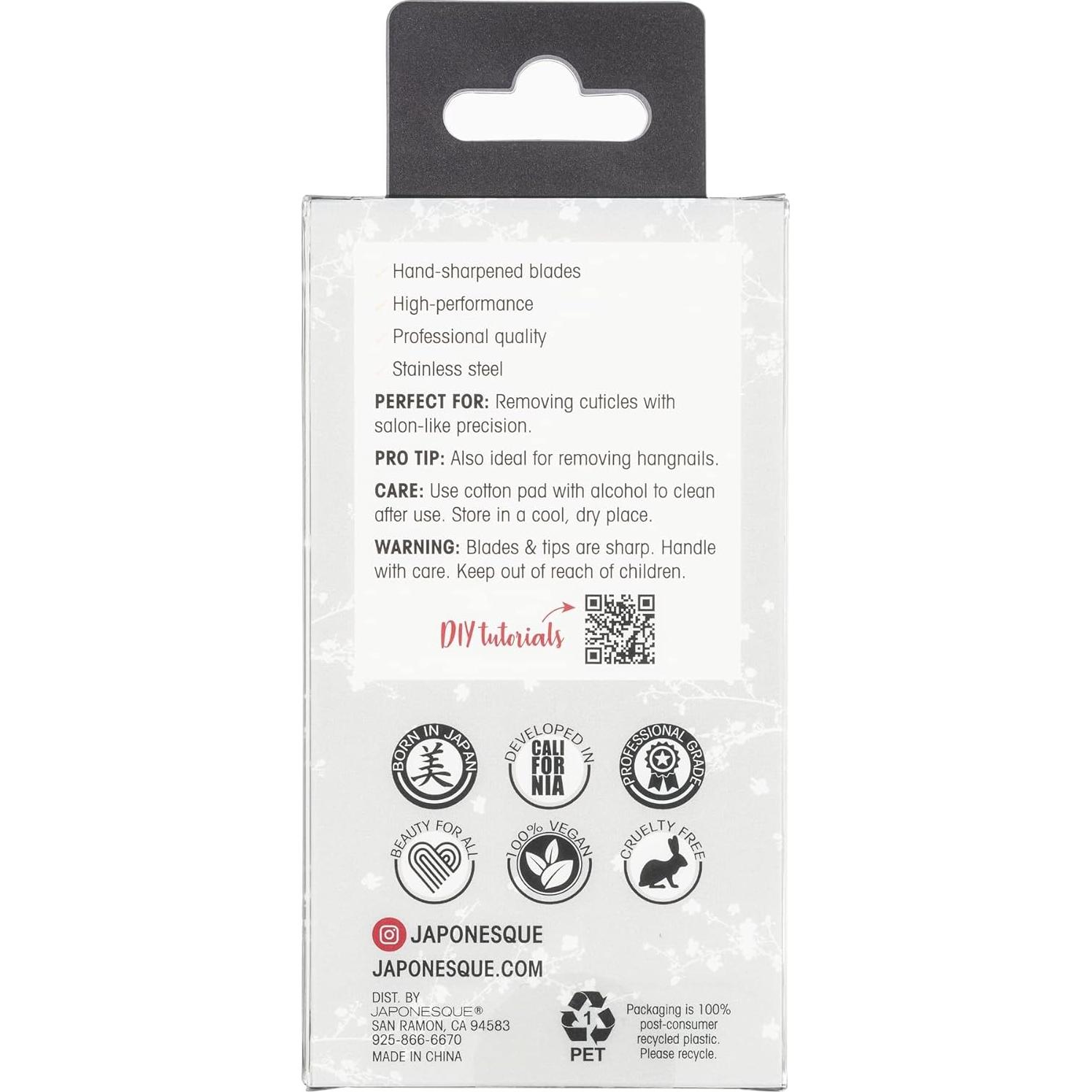 Cortador de Cutículas JAPONESQUE Soft Touch - Negro