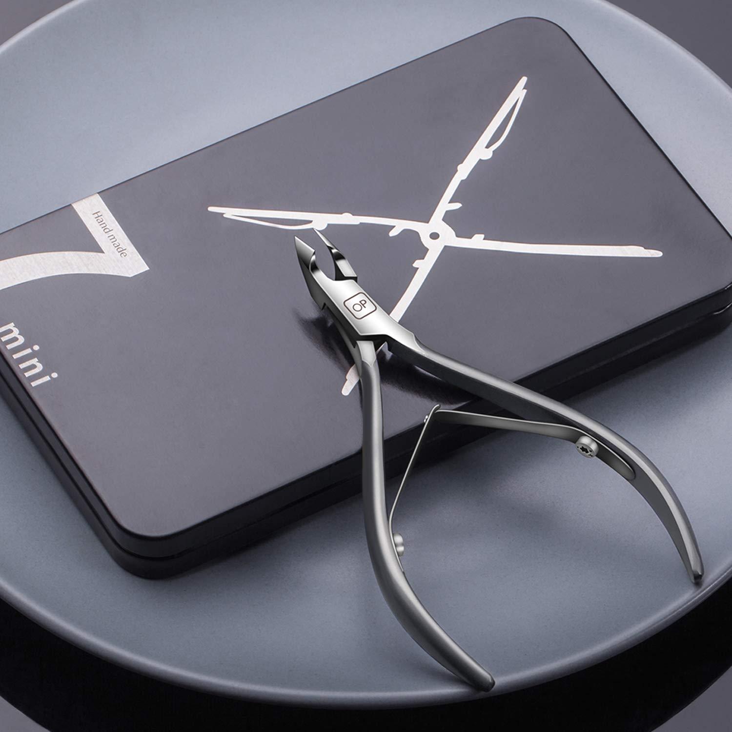 Cortador de Cutículas opove X7 mini Acero Inoxidable Gris