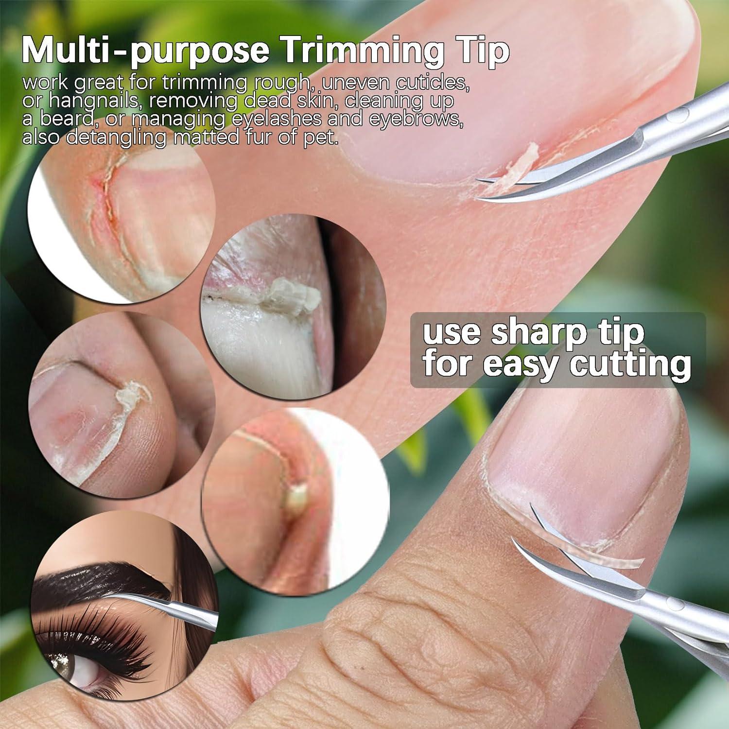 Tijeras de Cutícula XGIZMOO Curvadas Ultra Afiladas 9g