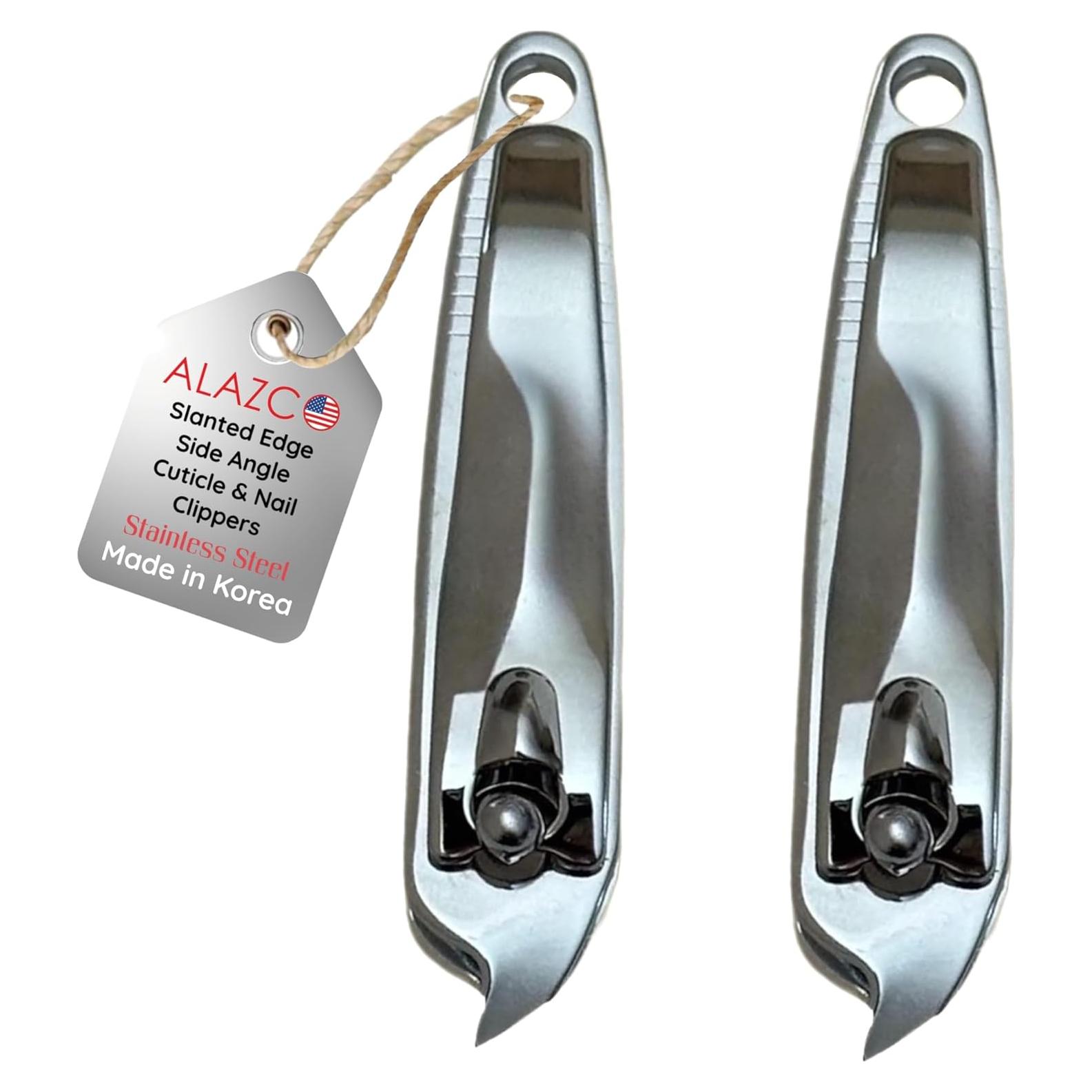 Cortadores de Uñas y Cutículas ALAZCO - Juego de 2, 6.03 cm