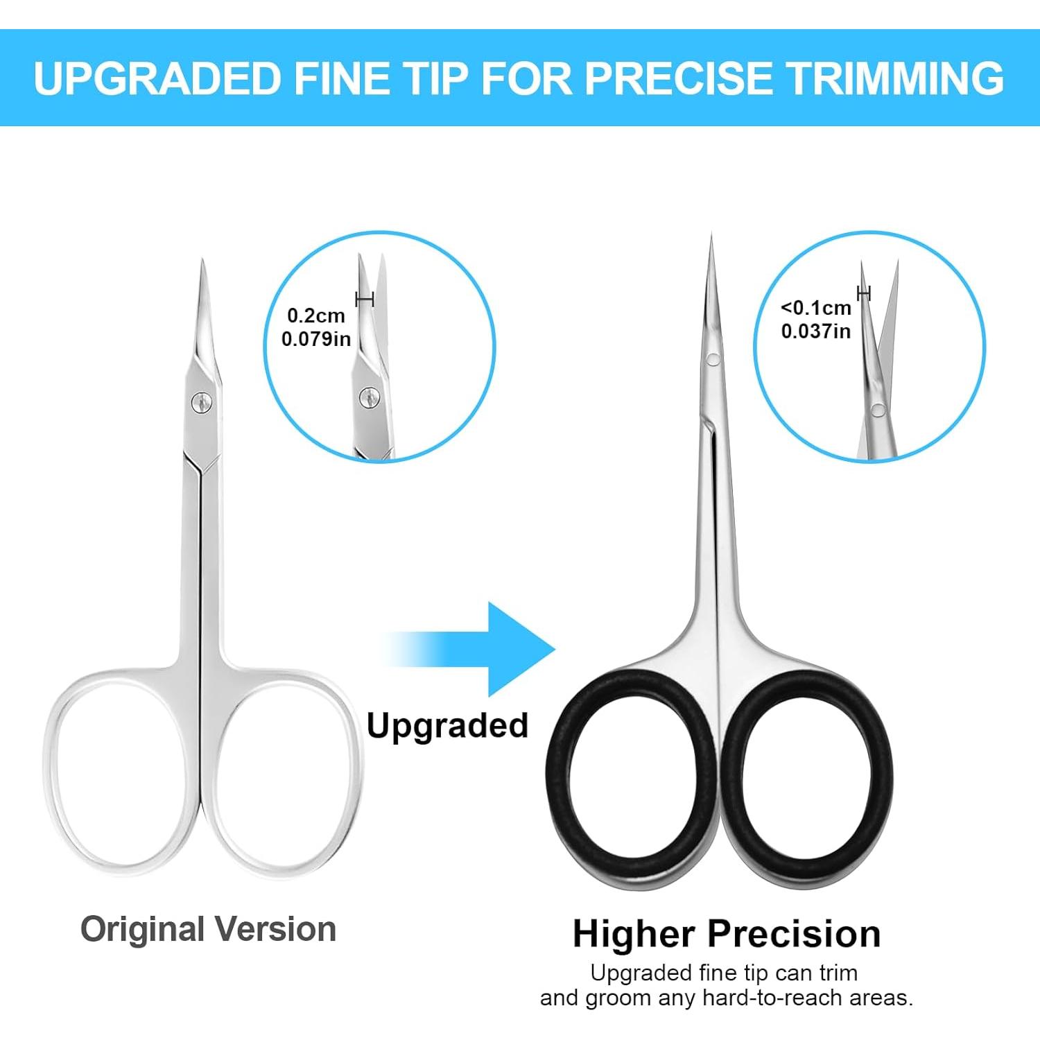 Tijeras de Cutícula CGBE de Acero Inoxidable Curvadas