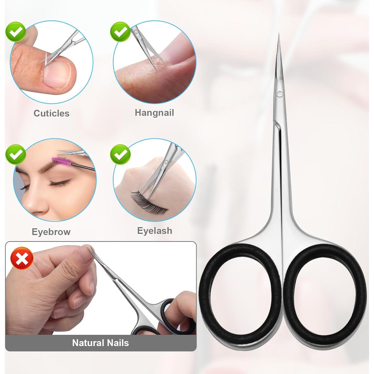 Tijeras de Cutícula CGBE de Acero Inoxidable Curvadas