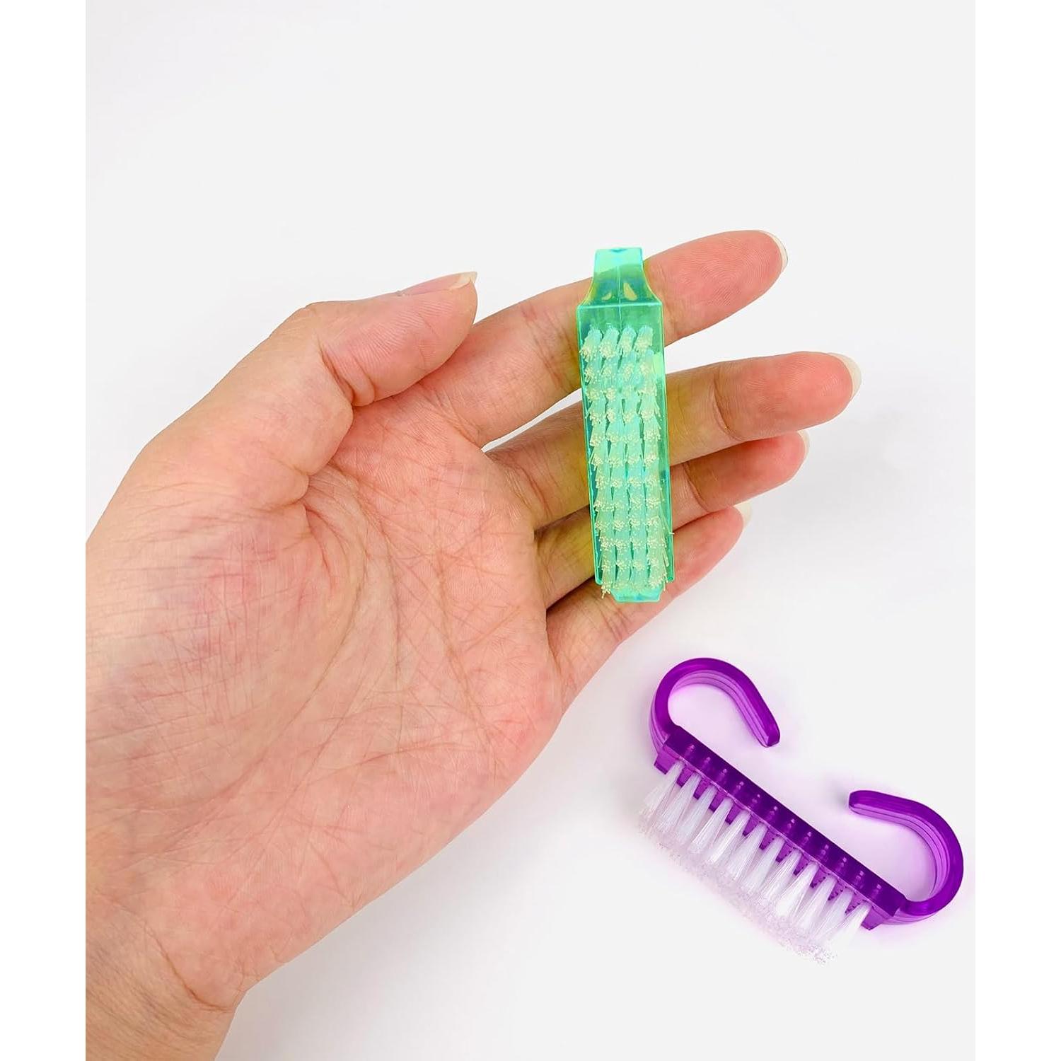 Cepillos de Uñas con Mango HANWER, Paquete de 24 Multicolor