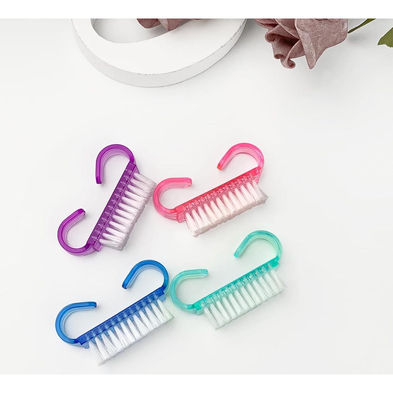 Cepillos de Uñas con Mango HANWER, Paquete de 24 Multicolor