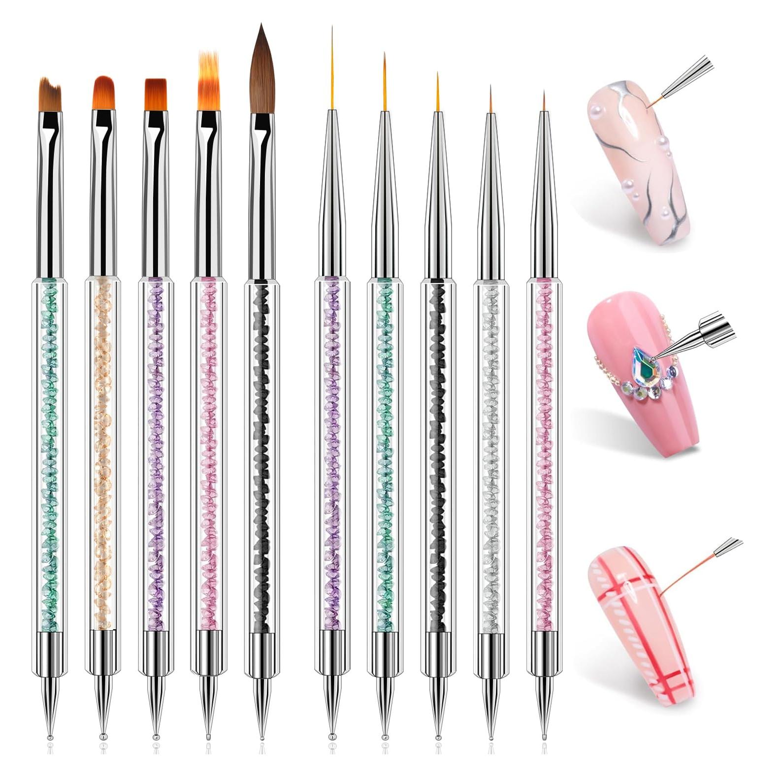 Juego de Pinceles para Arte de Uñas MUSILAN 10 Piezas