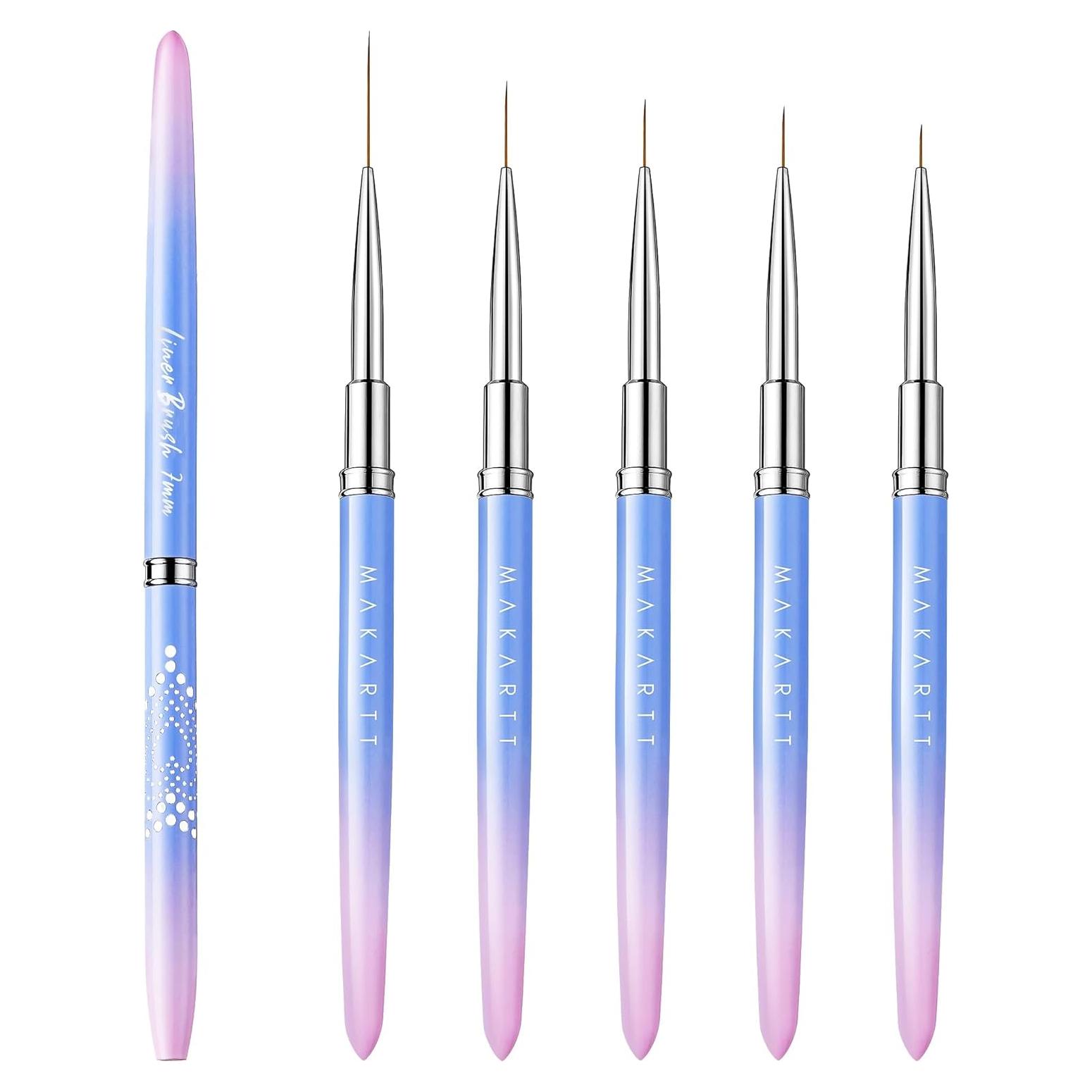 Conjunto de Pinceles para Uñas Makartt 5 Piezas 7-25mm