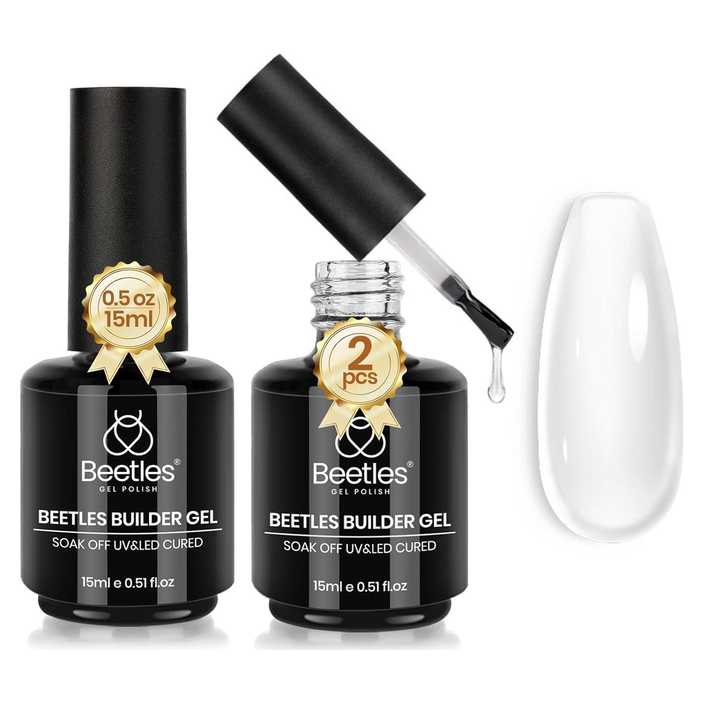 Set de Gel Constructor para Uñas 8 en 1 Beetles 2 Pcs 15 mL