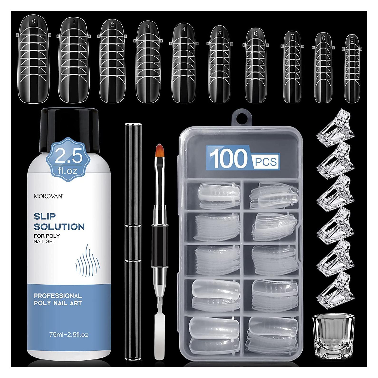 Kit Antideslizante Morovan 75 ml Gel para Uñas PolyGel