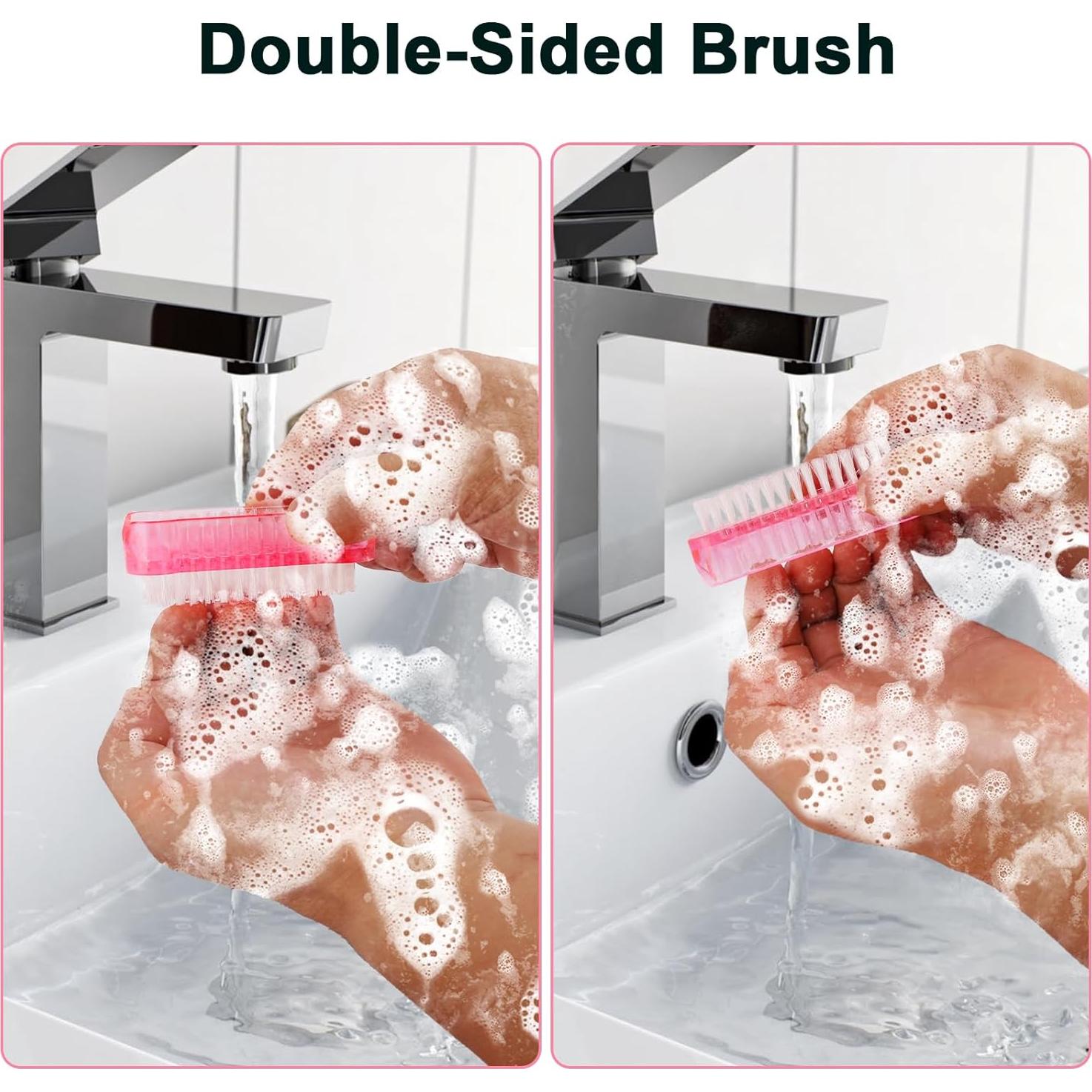 Kit de Cepillos de Uñas Doble Cara NICEMOVIC - 8 Piezas