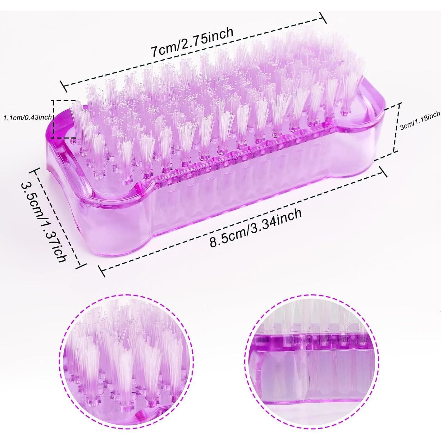 Kit de Cepillos de Uñas Doble Cara NICEMOVIC - 8 Piezas