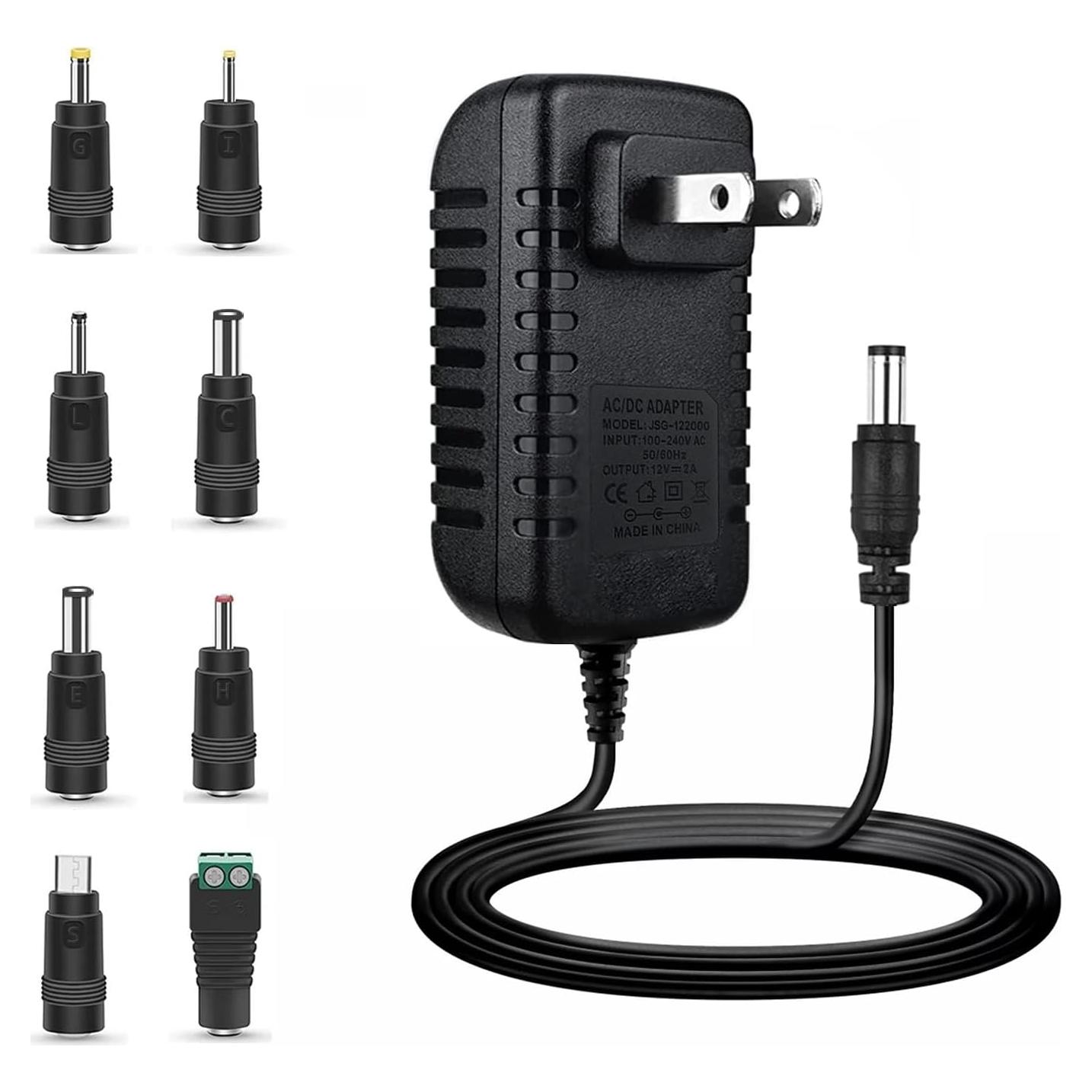 Fuente de Alimentación 12V 2A Annisite con 8 Enchufes