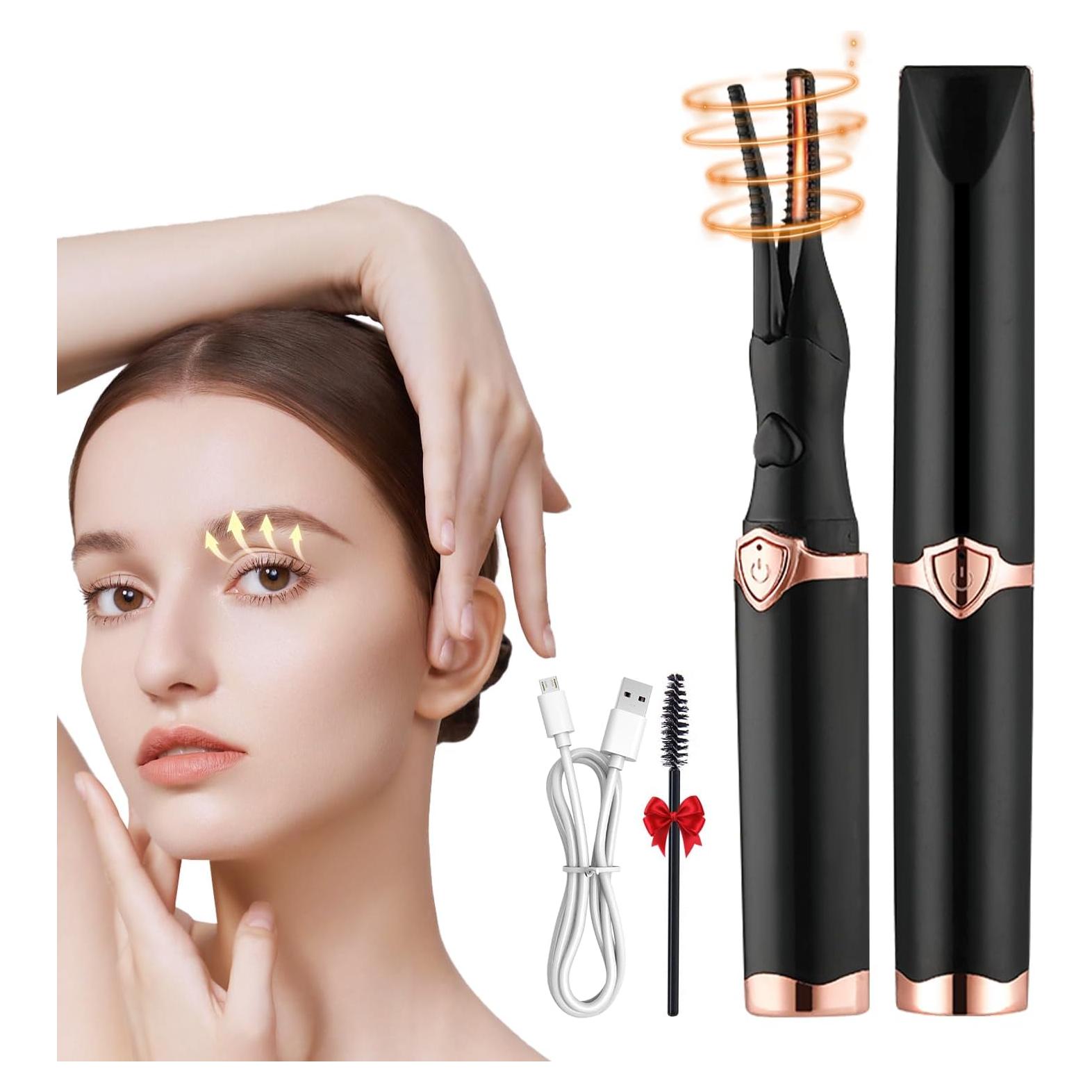 Rizador de Pestañas Calentado Jxbiu USB Recargable 3 Temperaturas