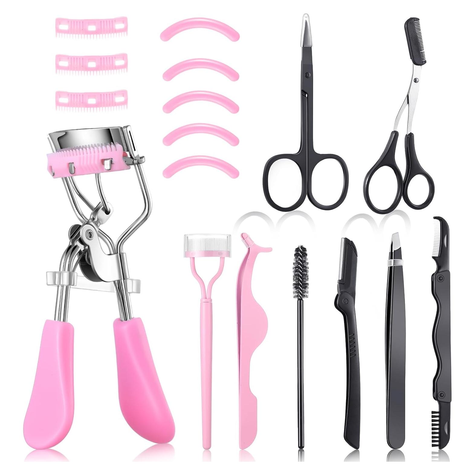 Kit de Rizador de Pestañas 17 Piezas Bencailor Rosa