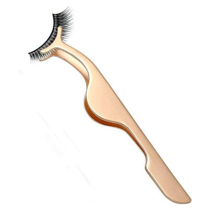 Pinzas para Pestañas Postizas EIAKE Doradas 10.5 cm