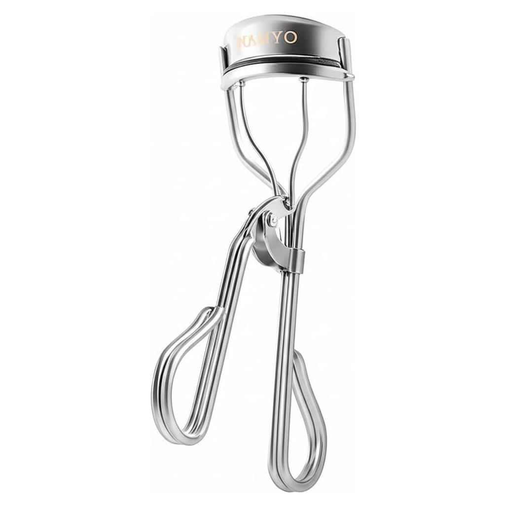 Rizador de Pestañas Namyo Plata Perla con 10 Recargas de Silicona