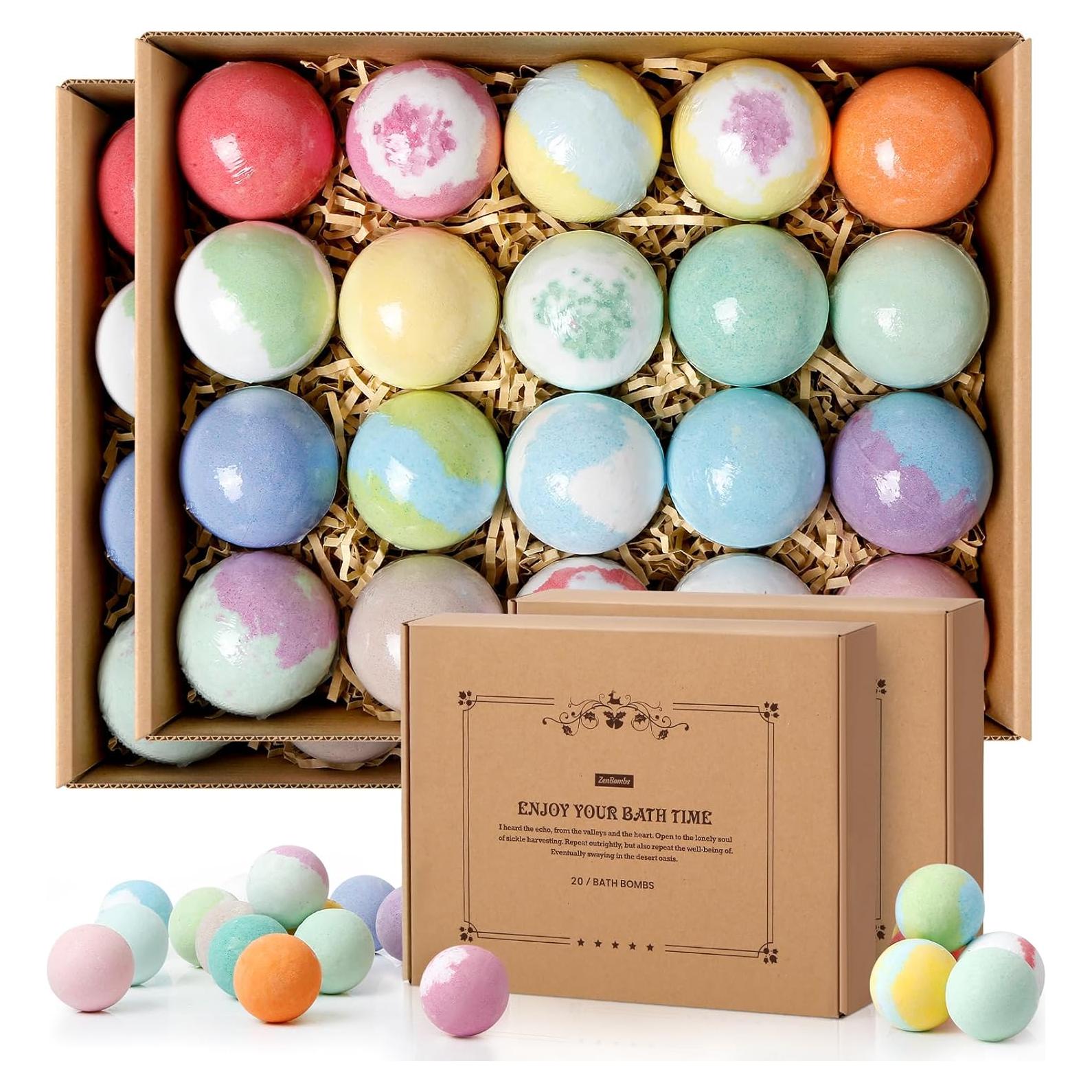 Juego de 40 Bombas de Baño ZenBombs - Hidratación Natural