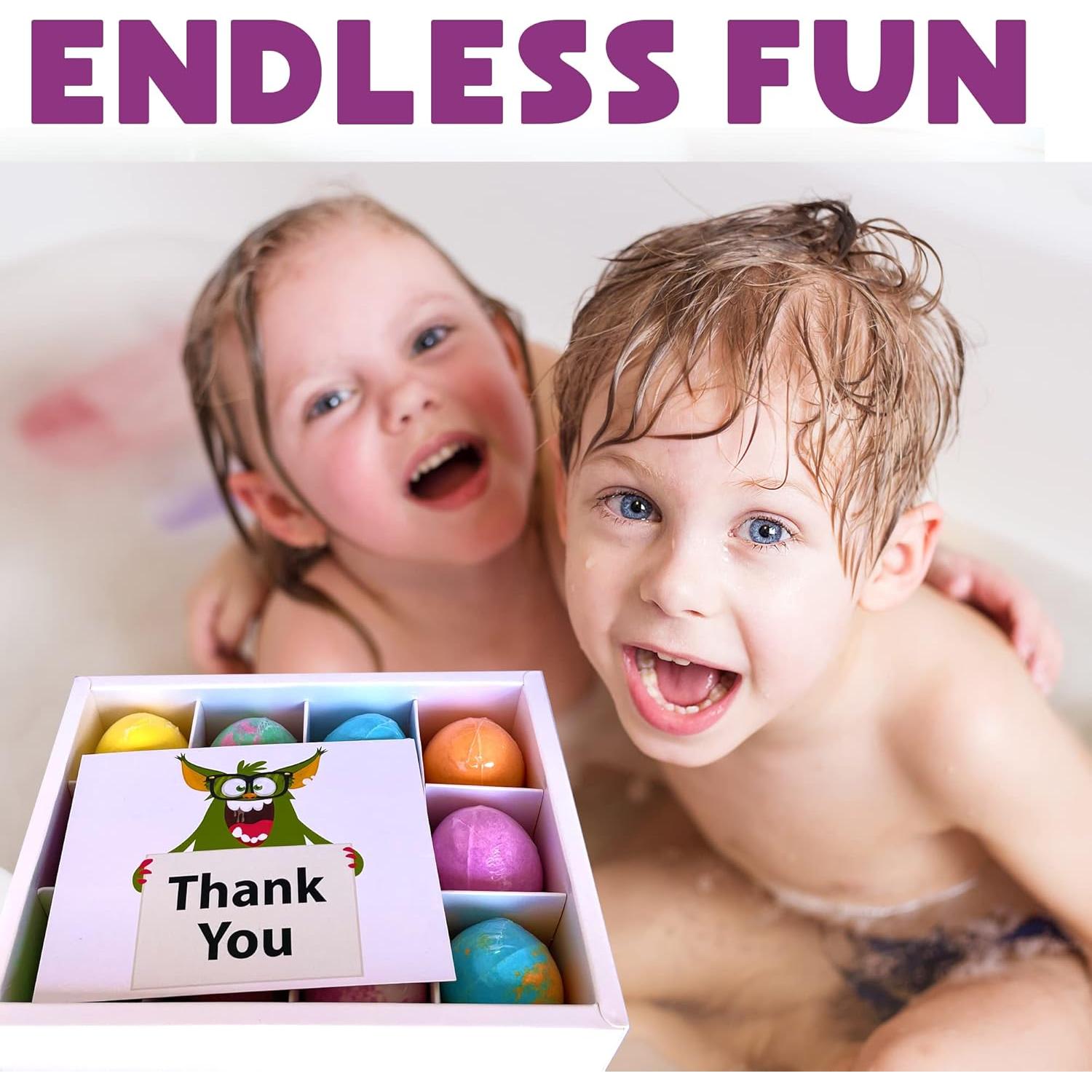 Bombas de Baño para Niños Mineral Me - 12 Burbujas con Juguetes