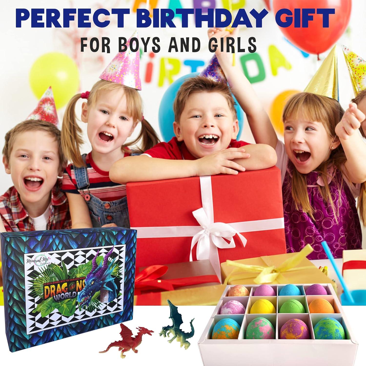 Bombas de Baño para Niños Mineral Me - 12 Burbujas con Juguetes